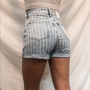 Pinstripe shorts